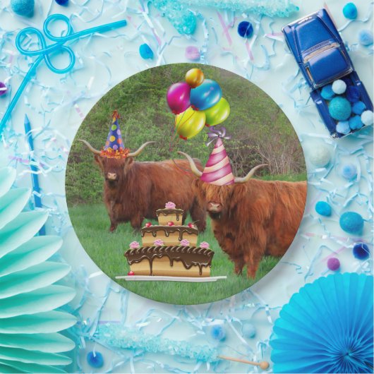 Funny Festive Steer Barnyard Paper Bord (Feest)