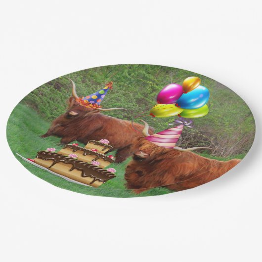 Funny Festive Steer Barnyard Paper Bord (Gekanteld)