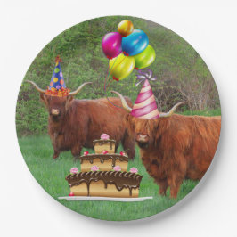 Funny Festive Steer Barnyard Paper Bord