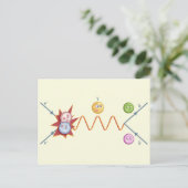 Funny Feynman Diagram Briefkaart (Staand voorkant)