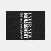 Funny Fiancee Under New Management Matching Fiance Fleece Deken (Voorkant (Horizontaal))