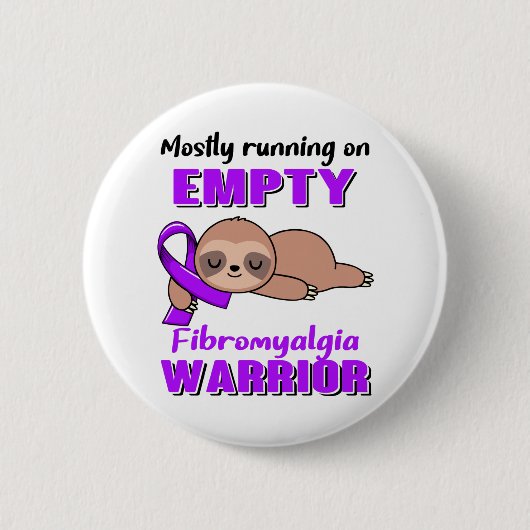 Funny Fibromyalgia Awareness Gifts Ronde Button 5,7 Cm (Voorkant)