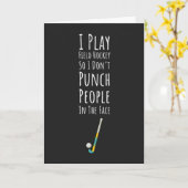 Funny Field Hockey Cards Coach Women Kids Player Kaart (Gele Bloem)