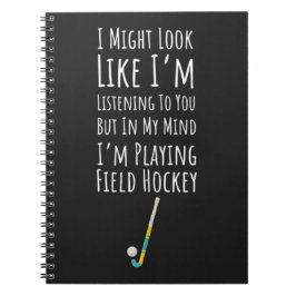 Funny Field Hockey Gifts Player Team Sports Saying Notitieboek