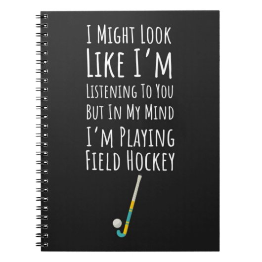 Funny Field Hockey Gifts Player Team Sports Saying Notitieboek (Voorkant)