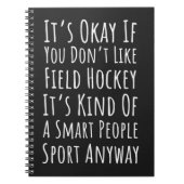 Funny Field Hockey Gifts Sports Player Team Lover Notitieboek (Voorkant)