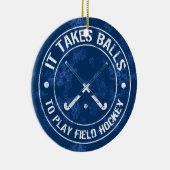 Funny Field Hockey Holiday Ornament (Rechts)