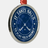 Funny Field Hockey Holiday Ornament (Rechts)
