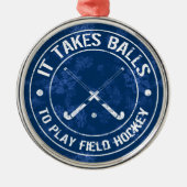 Funny Field Hockey Holiday Ornament (Voorkant)
