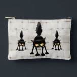 Funny Fierce Black Cat Cartoon Etui<br><div class="desc">Funny Fierce Black Cat Cartoon Character looking menacing. Original Vector Art Design © BluedarkArt TheChameleonArt.</div>