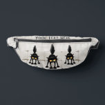 Funny Fierce Black Cat Cartoon  Heuptasje<br><div class="desc">Funny Fierce Black Cat Cartoon Character looking menacing. Original Vector Art Design © BluedarkArt TheChameleonArt.</div>