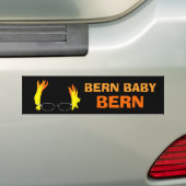 Funny Fiery Hair Bern Baby Bern Bernie Sanders Bumpersticker (Op auto)