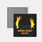 Funny Fiery Hair Bern Baby Bern Bernie Sanders Magneet (Voorkant / Achterkant)