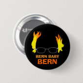 Funny Fiery Hair Bern Baby Bern Bernie Sanders Ronde Button 5,7 Cm (Voorkant /achterkant)