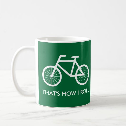Funny fiets mok voor fietsenliefhebbers (Links)