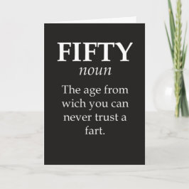 Funny Fifty Birthday Cards Joke 50th Humorous Kaart