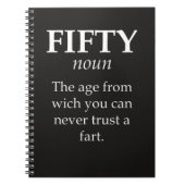 Funny Fifty Birthday Gifts Humor 50 Years Old 50th Notitieboek (Voorkant)