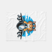 Funny Fighter Jet Cat Lot Aviation Humor For Cat L Fleece Deken (Voorkant (Horizontaal))