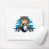 Funny Fighter Jet Cat Lot Aviation Humor For Cat L Muismat (Met muis)