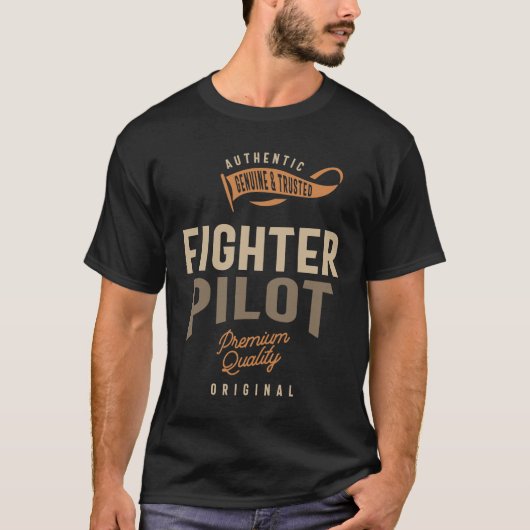 Funny Fighter Pilot Employment T-shirt (Voorkant)