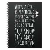 Funny Figure Skating Gifts For Girls Women For Her Notitieboek (Voorkant)