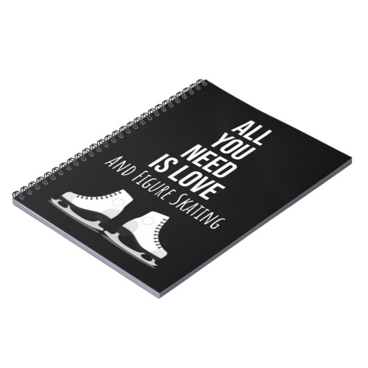 Funny Figure Skating Gifts Humor Ice Skater Winter Notitieboek (Linkerzijde)