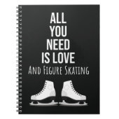 Funny Figure Skating Gifts Humor Ice Skater Winter Notitieboek (Voorkant)