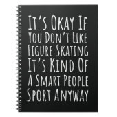 Funny Figure Skating Gifts Winter Sports Skater Notitieboek (Voorkant)