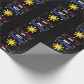 Funny Filipino American Philippines Pinoy Pinay Cadeaupapier (Hoek)