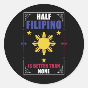 Funny Filipino American Philippines Pinoy Pinay Ronde Sticker