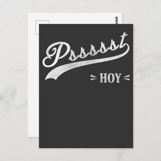 Funny Filipino Psst Hoy Distress Script Gift Briefkaart (Voorkant / Achterkant)