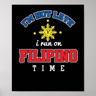 Funny Filipino Time Poster