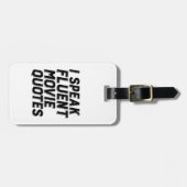 Funny Film Lover Humor Ik spreek Fluent Movie Quot Bagagelabel (Voorkant horizontaal)