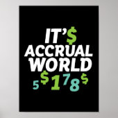 Funny Finance Accountant Kantoor Het is Accrual Wo Poster (Voorkant)