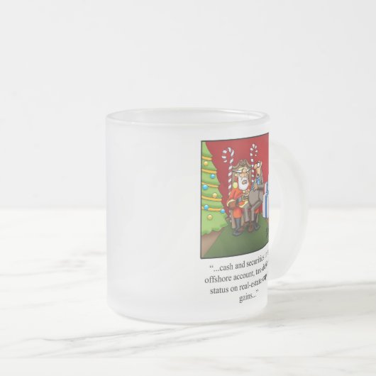 Funny Finance Humor Kerstmis Mok (Voorkant rechts)