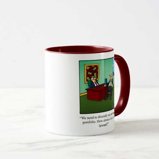 Funny Finance Humor Mok (Voorkant rechts)