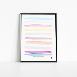 Funny Finance Kantoor Art De Bottom Line Pastels Poster
