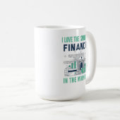 Funny Finance Mug Business Office Coworker Blue Koffiemok (Voorkant rechts)