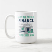 Funny Finance Mug Business Office Coworker Blue Koffiemok (Links)