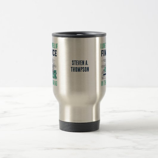 Funny Finance Travel Mug Reisbeker (Center)