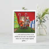 Funny Financial Business Kerstuitnodiging Kaart (Staand voorkant)