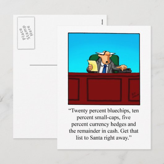 Funny Financial Humor Kerstmis Briefkaart (Voorkant / Achterkant)