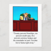 Funny Financial Humor Kerstmis Briefkaart (Voorkant)
