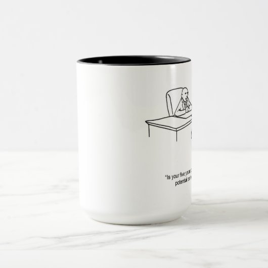 Funny Financial Humor Mok (Midden)