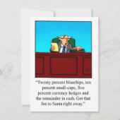 Funny Financial Humor - Uitnodiging voor kerstfees (Voorkant)