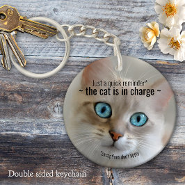 Funny Fine Art Cat Sleutelhanger
