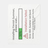 Funny Finse zomerdekens Fleece Deken (Voorkant)