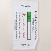 Funny Finse zomerhanddoek Strandlaken (Voorkant)