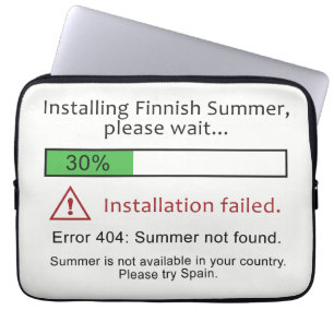 Funny Finse zomerhoezen Laptop Sleeve