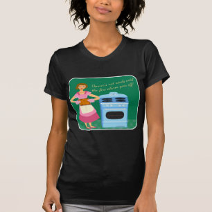Funny Fire Alarm betekent avondeten huisvrouw T-shirt